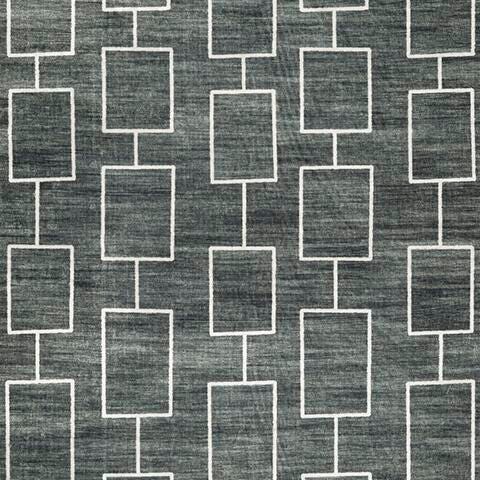Elderland Black/Gray Washable Medium Rug from Ashley Furniture - Luna Furniture