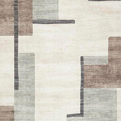 Larkport Cream/Brown/Gray Washable Medium Rug from Ashley Furniture - Luna Furniture