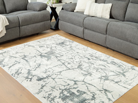 Tobinbury Gray Washable Medium Rug from Ashley - Luna Furniture