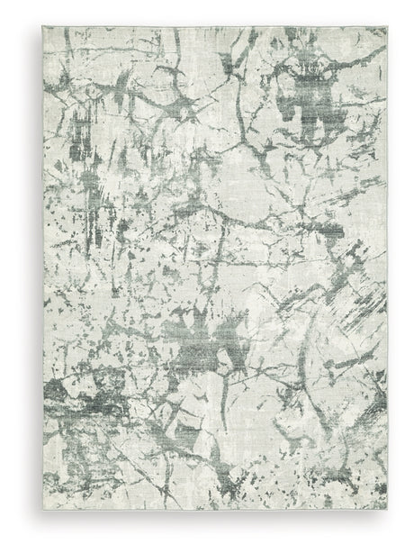 Tobinbury Gray Washable Medium Rug from Ashley - Luna Furniture