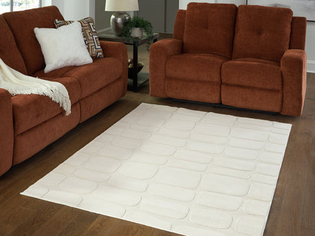 Malvinsboro Sandstone Washable Medium Rug from Ashley Furniture - Luna Furniture