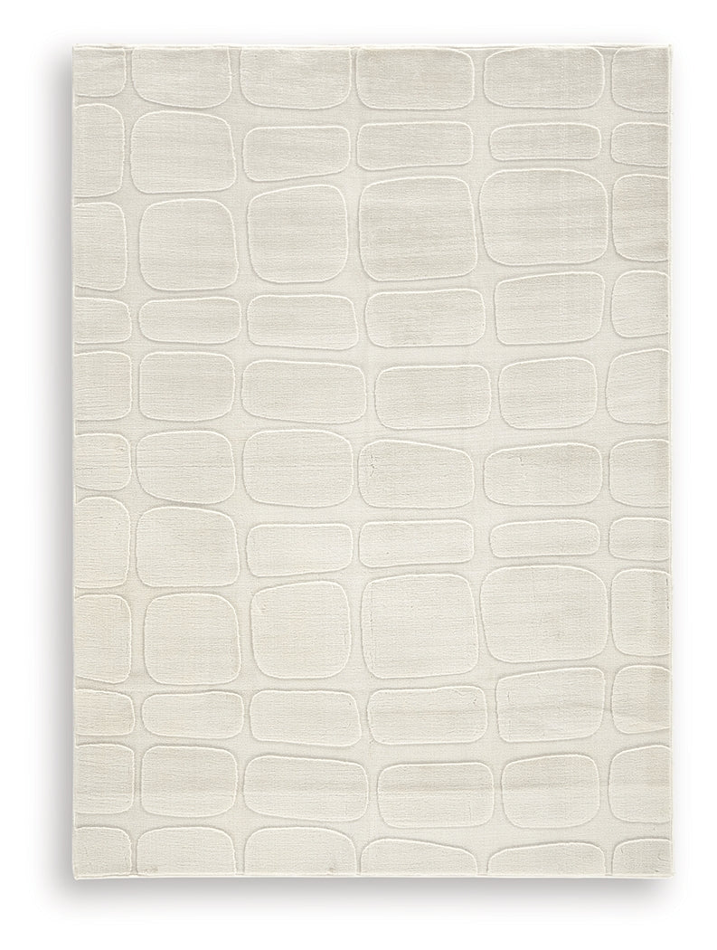 Malvinsboro Sandstone Washable Medium Rug from Ashley Furniture - Luna Furniture