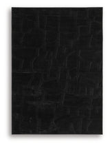 Gibbswell Black Washable Medium Rug from Ashley Furniture - Luna Furniture
