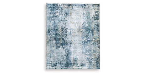 Arlenmont Blue/White/Brown Large Rug from Ashley - Luna Furniture