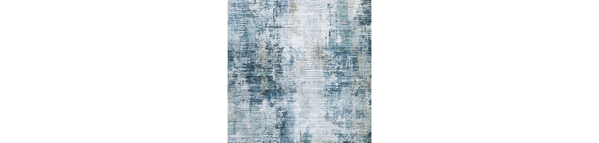 Arlenmont Blue/White/Brown Large Rug from Ashley - Luna Furniture