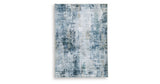 Arlenmont Blue/White/Brown Medium Rug from Ashley - Luna Furniture