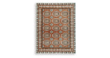 Qaabiz Sienna/Ivory/Black Large Rug from Ashley Furniture - Luna Furniture