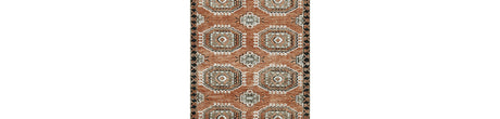 Qaabiz Sienna/Ivory/Black Medium Rug from Ashley Furniture - Luna Furniture