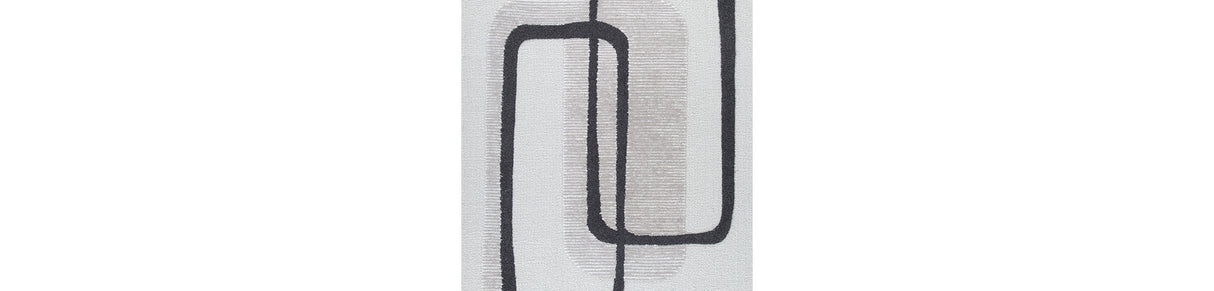 Davismour Ivory/Taupe/Charcoal Large Rug from Ashley Furniture - Luna Furniture