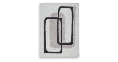 Davismour Ivory/Taupe/Charcoal Medium Rug from Ashley - Luna Furniture