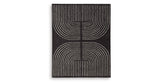 Eldonmore Black/Ivory Large Rug from Ashley Furniture - Luna Furniture