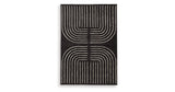 Eldonmore Black/Ivory Medium Rug from Ashley Furniture - Luna Furniture