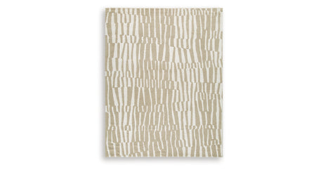 Corrbell Beige/White Large Rug from Ashley - Luna Furniture
