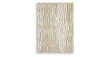 Corrbell Beige/White Medium Rug from Ashley Furniture - Luna Furniture