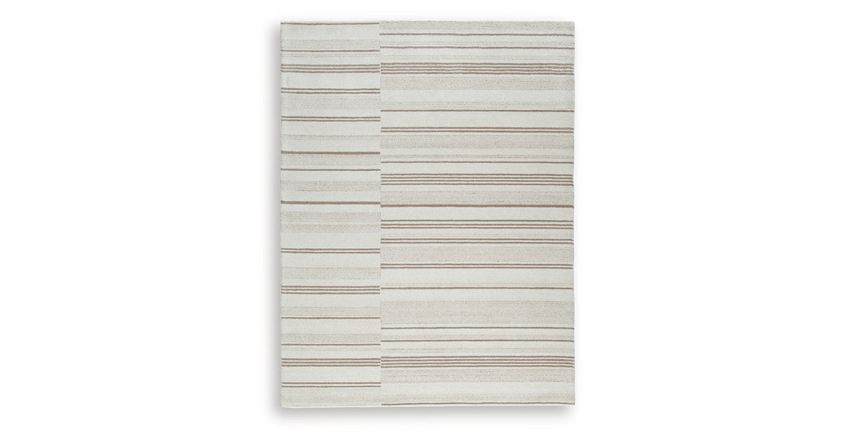 Gadence Ivory/Tan Large Rug from Ashley Furniture - Luna Furniture