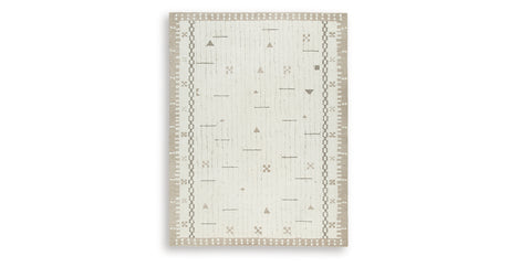 Dot Cream/Brown/Taupe Large Rug from Ashley - Luna Furniture