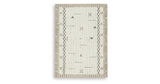 Dot Cream/Brown/Taupe Medium Rug from Ashley Furniture - Luna Furniture