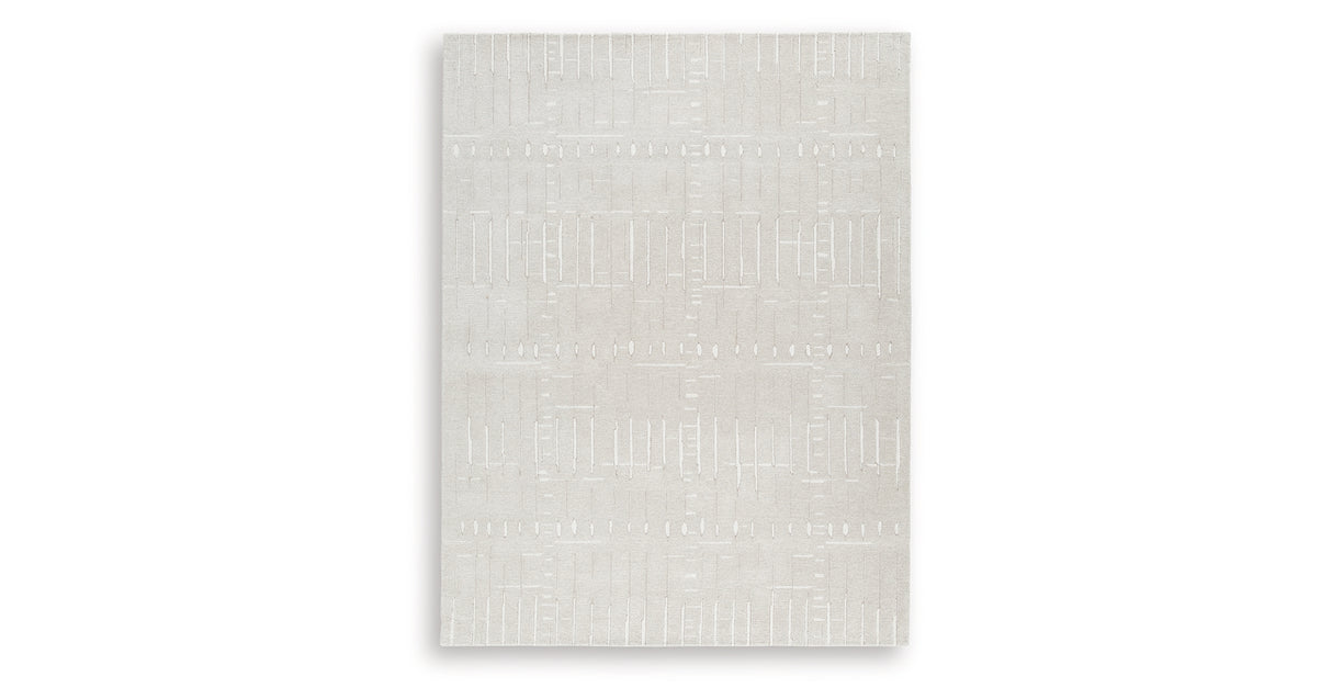Wolbert Tan/Ivory Large Rug from Ashley - Luna Furniture