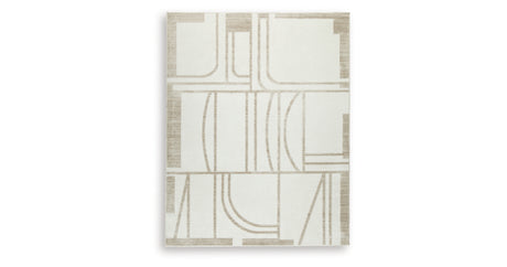 Farongrove Ivory/Beige Large Rug from Ashley Furniture - Luna Furniture