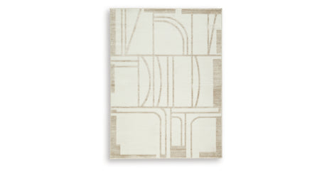 Farongrove Ivory/Beige Medium Rug from Ashley Furniture - Luna Furniture