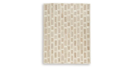 Lisgrove Tan/Brown/White Large Rug from Ashley Furniture - Luna Furniture