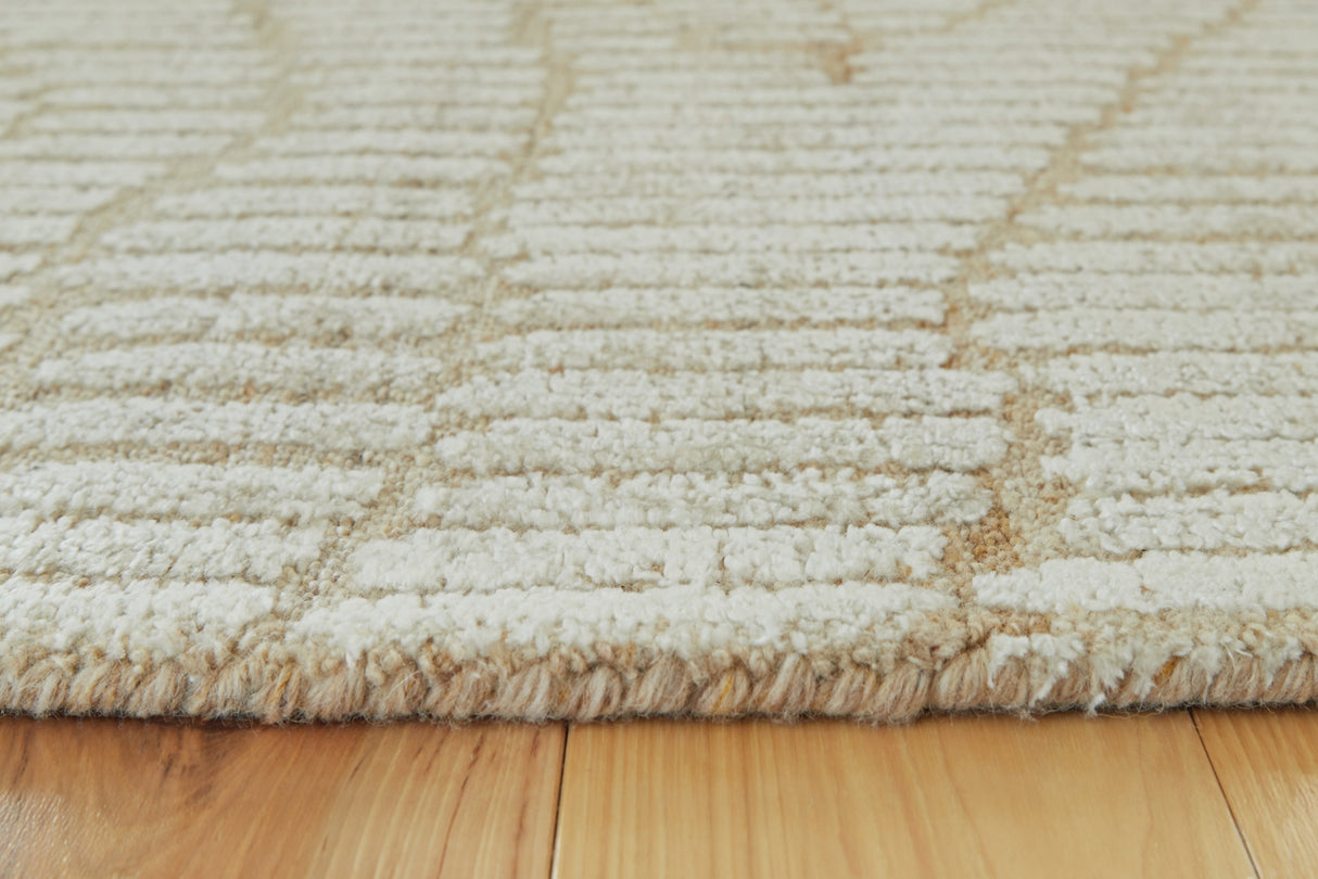 Jaseena Beige/Tan Large Rug from Ashley Furniture - Luna Furniture