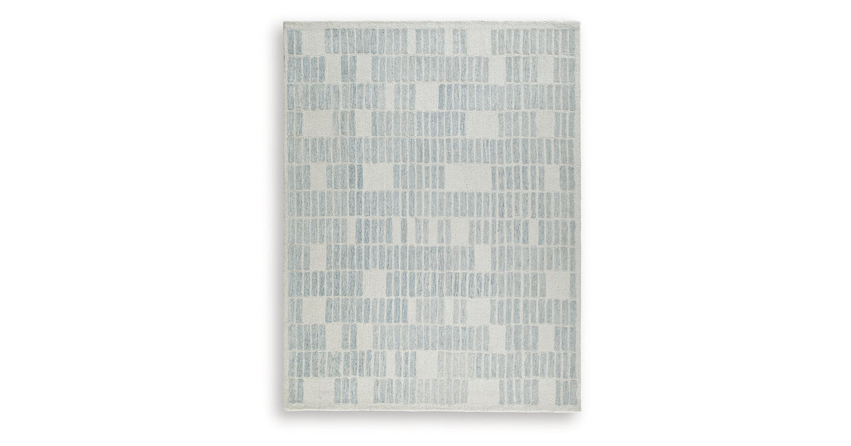 Dylanton Ivory/Blue Large Rug from Ashley Furniture - Luna Furniture