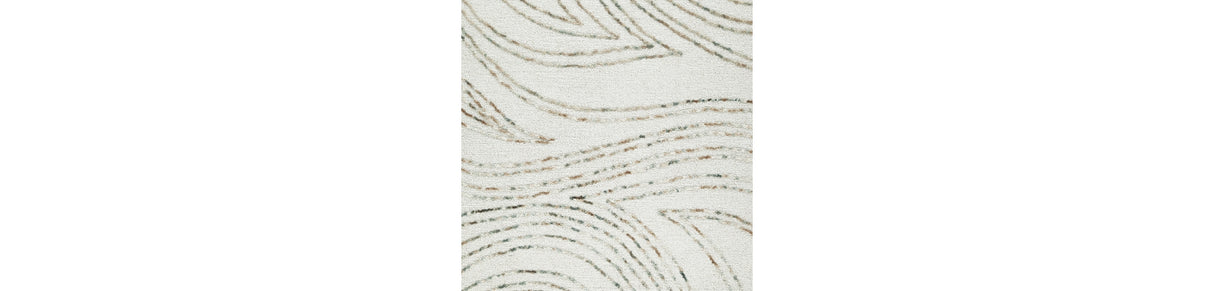 Deenbury Ivory/Green/Brown Medium Rug from Ashley Furniture - Luna Furniture