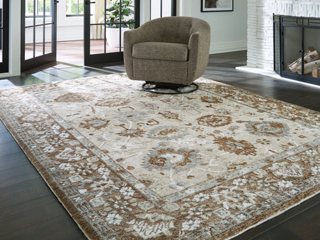 Ainswick Brown/Beige/Gray Memory Foam Large Rug from Ashley - Luna Furniture