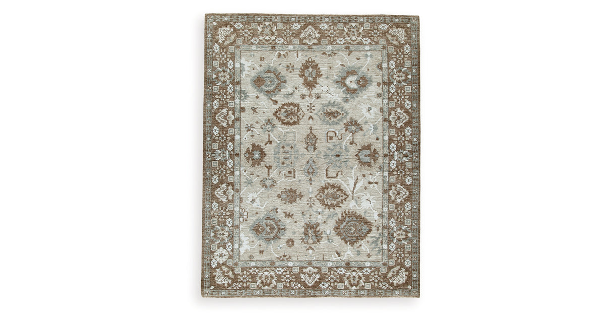 Ainswick Brown/Beige/Gray Memory Foam Large Rug from Ashley - Luna Furniture