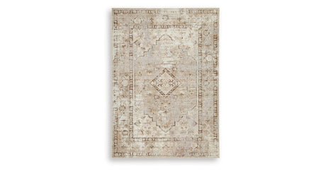 Livdon Brown/Beige/Gray Washable Medium Rug from Ashley - Luna Furniture