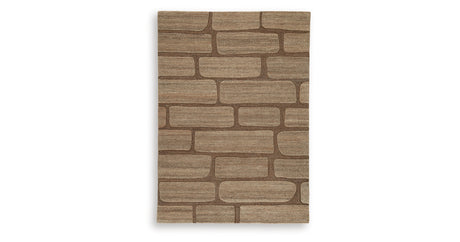 Orest Brown Medium Rug from Ashley Furniture - Luna Furniture