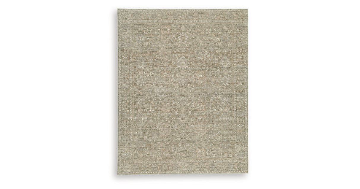 Neroham Gray/Brown/Cream Large Rug from Ashley Furniture - Luna Furniture