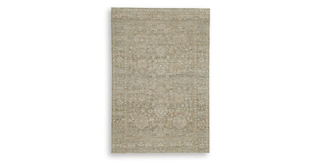 Neroham Gray/Brown/Cream Medium Rug from Ashley Furniture - Luna Furniture