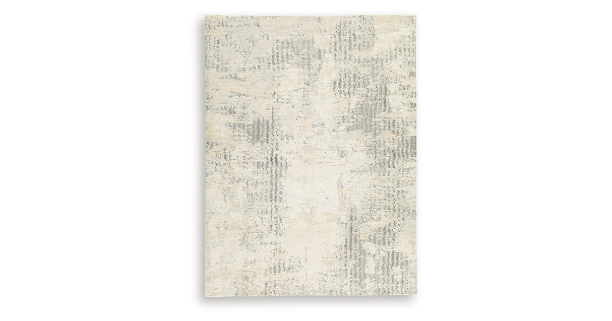 Raif Gray/White/Cream Large Rug from Ashley - Luna Furniture