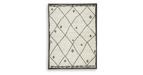 Fenriston Cream/Black Large Rug from Ashley - Luna Furniture