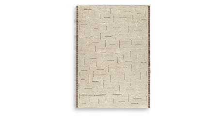 Clayman Beige/Brown Extra Large Rug from Ashley - Luna Furniture