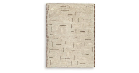 Clayman Beige/Brown Large Rug from Ashley Furniture - Luna Furniture