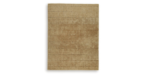 Luzmont Golden Brown Large Rug from Ashley - Luna Furniture