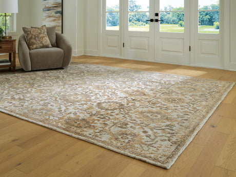 Sableridge Ivory/Taupe/Camel Extra Large Rug from Ashley Furniture - Luna Furniture