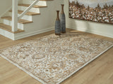 Sableridge Ivory/Taupe/Camel Medium Rug from Ashley Furniture - Luna Furniture