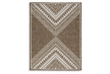 Dunsler Brown/Cream 8' x 10' Rug from Ashley - Luna Furniture