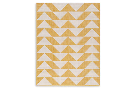 Thomley Ivory/Yellow 8' x 10' Rug from Ashley - Luna Furniture