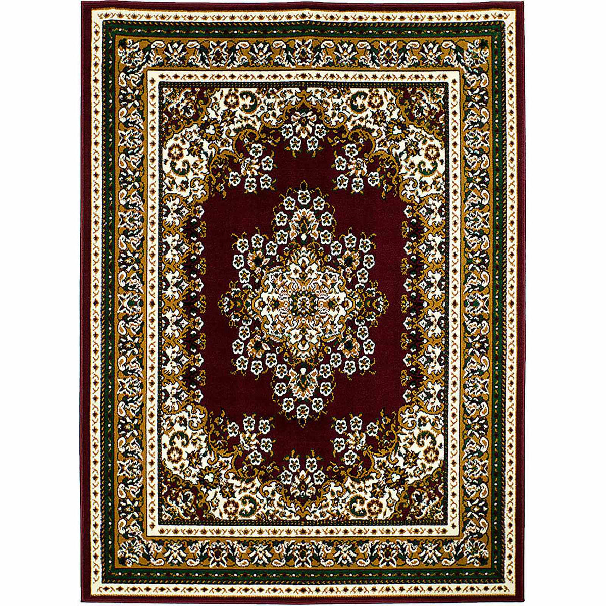 Shinta Burgundy Area Rug from Furniture of America - Luna Furniture