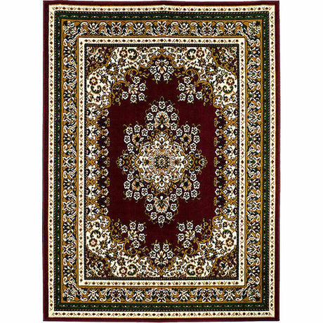 Shinta Burgundy Area Rug from Furniture of America - Luna Furniture
