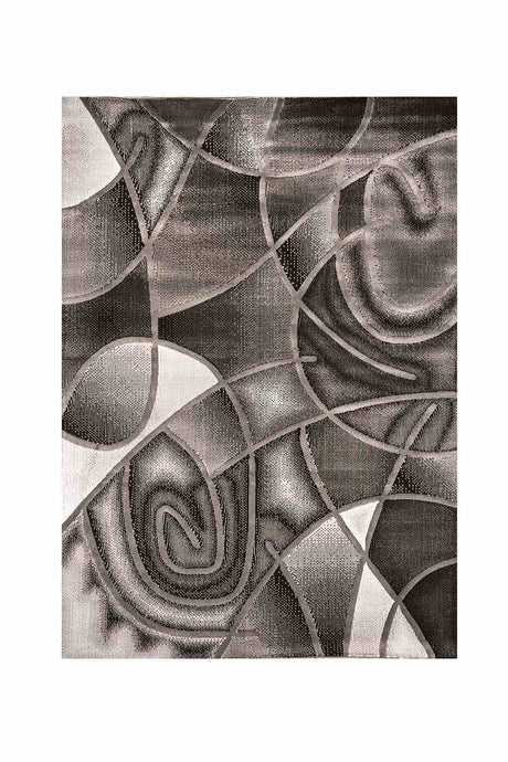 Sivas Gray/Black Small Area Rug from Furniture of America - Luna Furniture