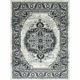 Serang Gray/Black Area Rug from Furniture of America - Luna Furniture