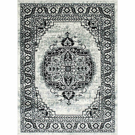 Serang Gray/Black Area Rug from Furniture of America - Luna Furniture