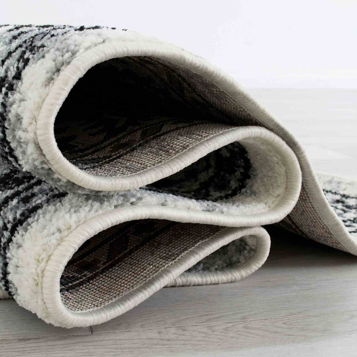 Serang Gray/Black Area Rug from Furniture of America - Luna Furniture