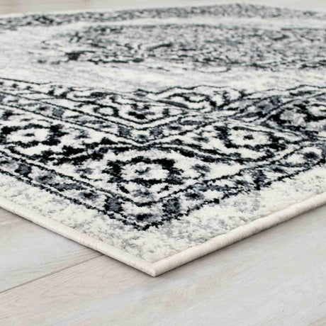 Serang Gray/Black Area Rug from Furniture of America - Luna Furniture